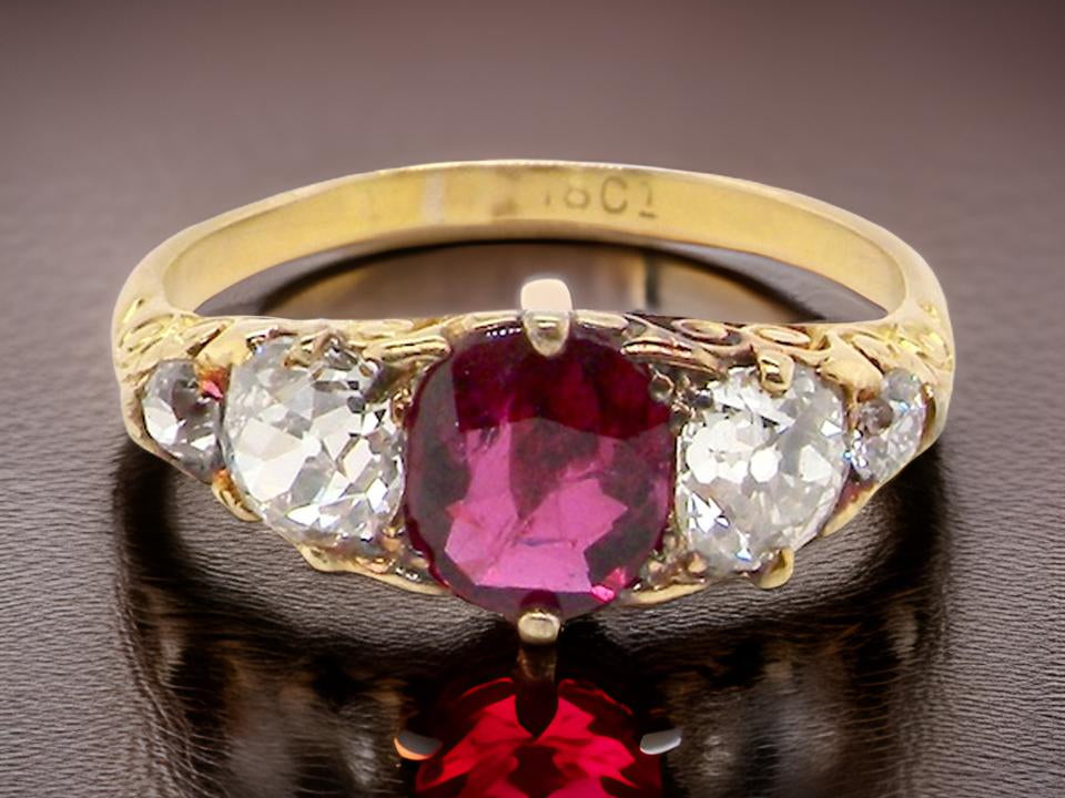 A fine Victorian Ruby and Diamond ring