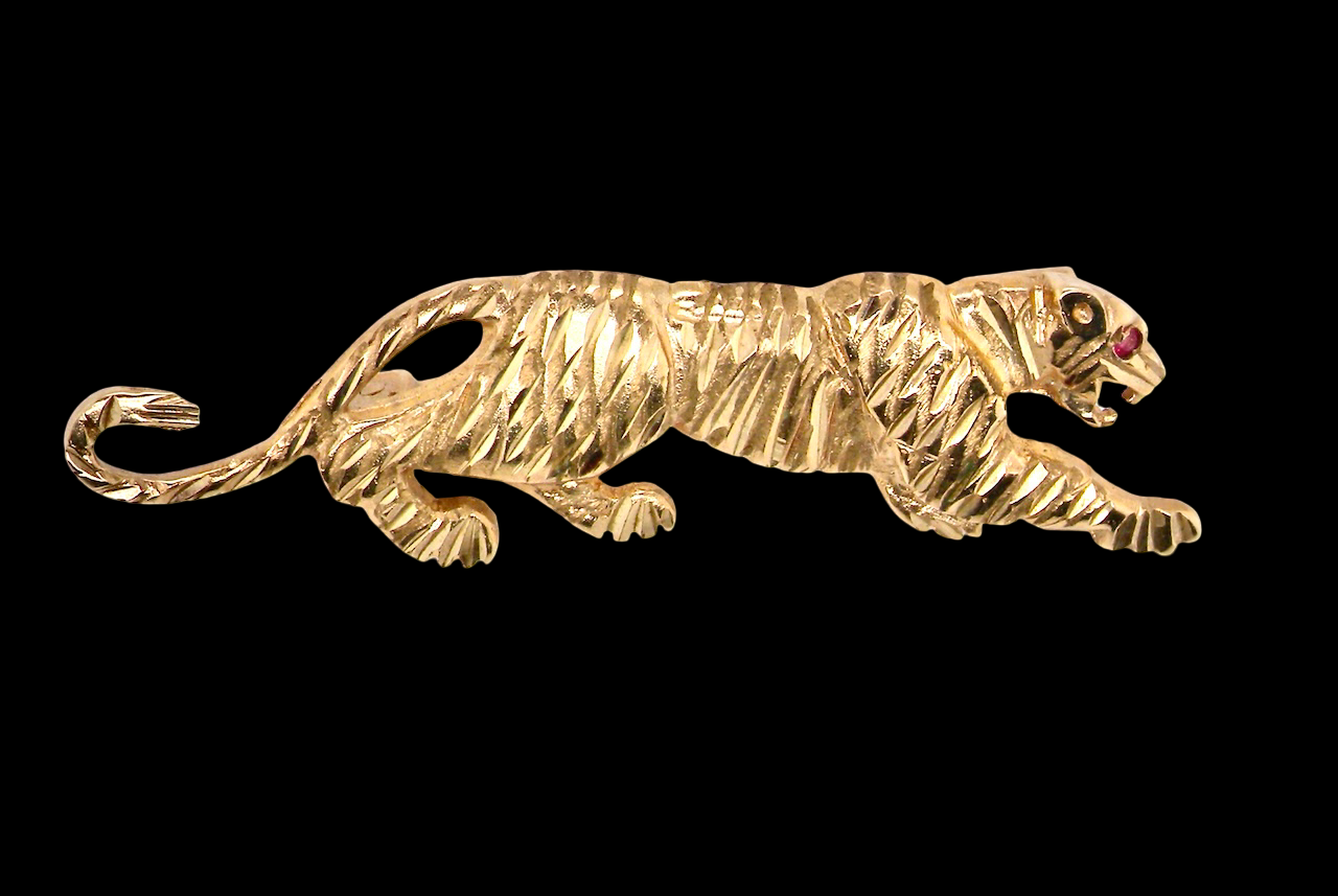tiger brooch