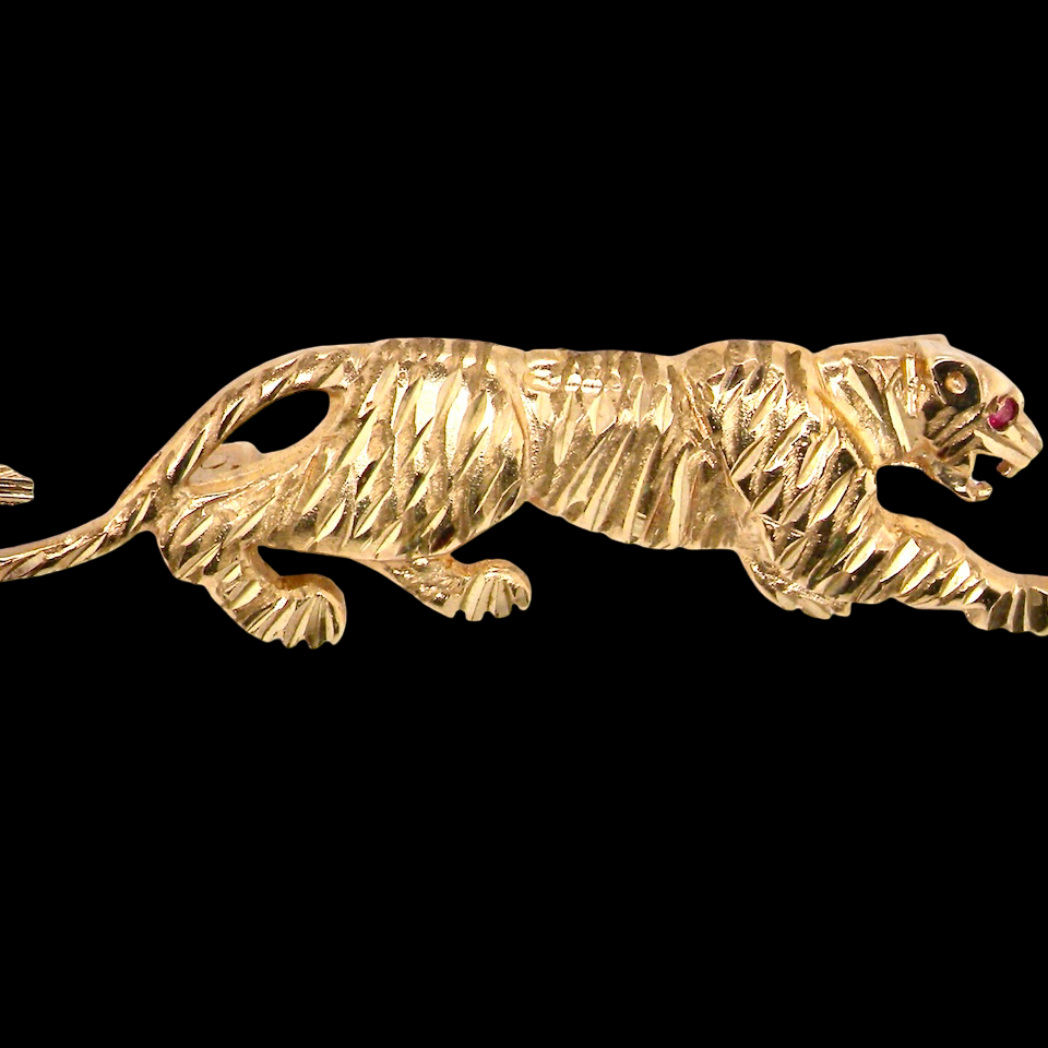 tiger brooch
