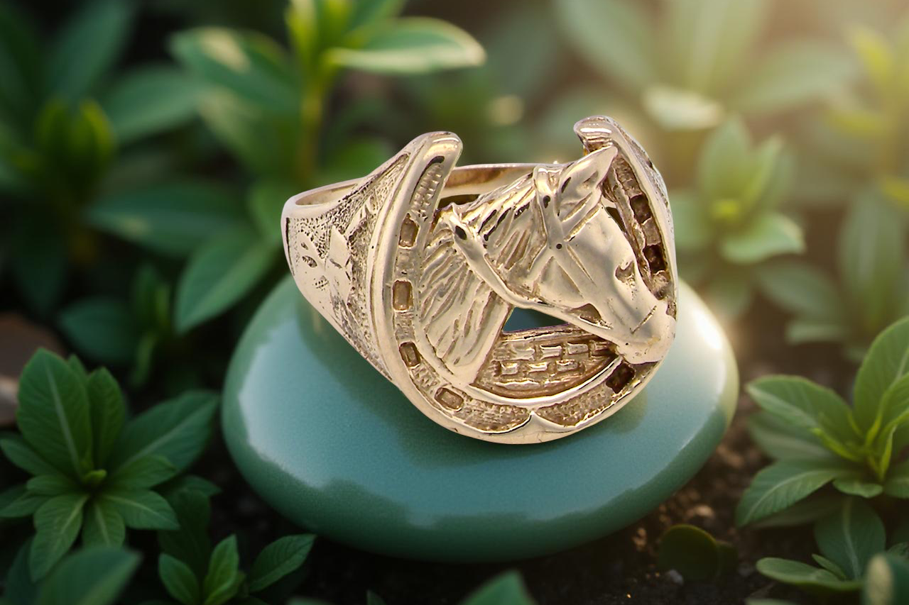 gold horseshoe ring