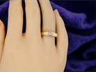 A 9 carat Gold 'Gypsy'  Ring with Diamond (Pre-Owned)