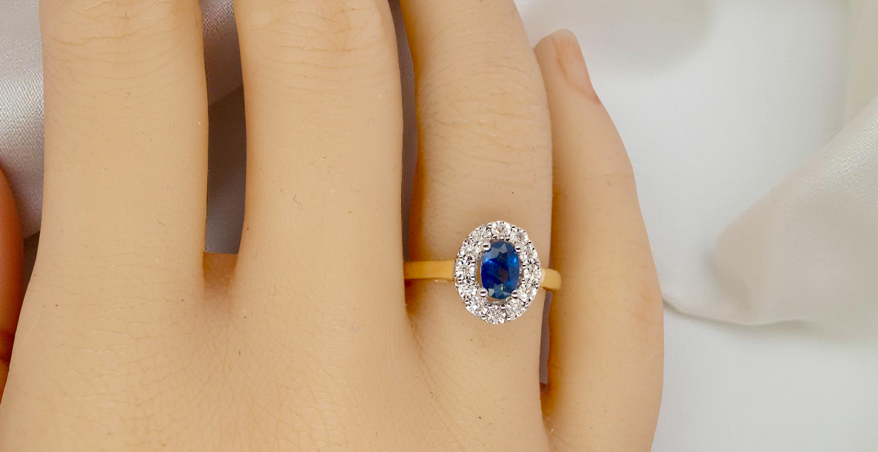 A New Sapphire & Diamond Cluster Ring