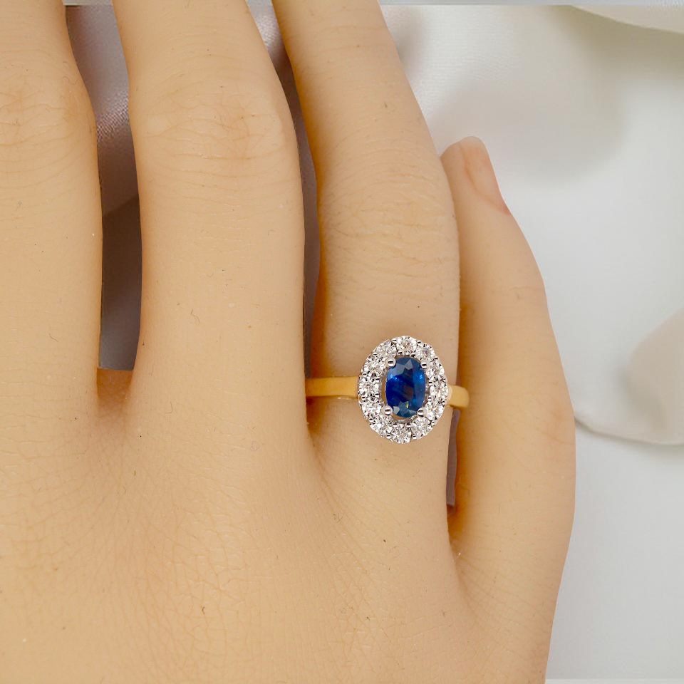 A New Sapphire & Diamond Cluster Ring