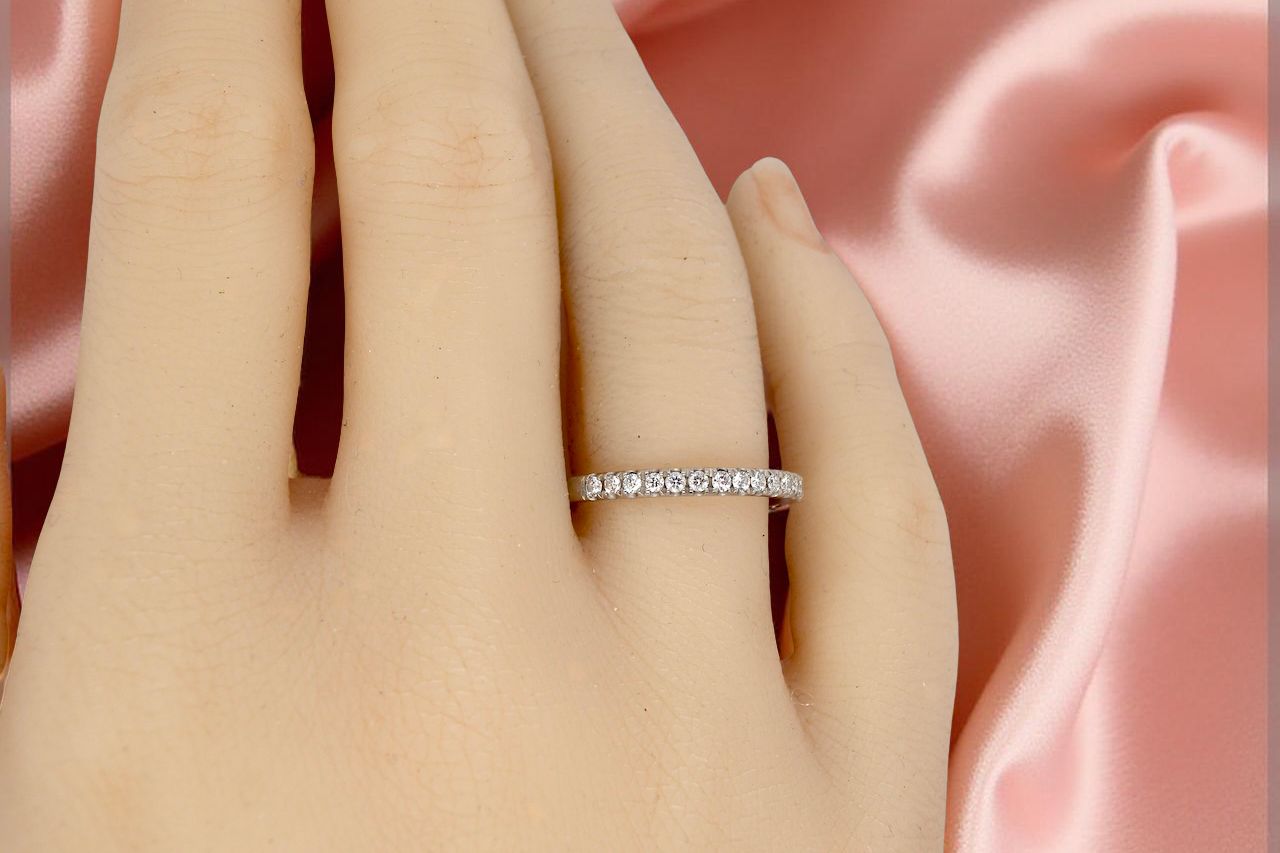 A Half Hoop Diamond Eternity Ring