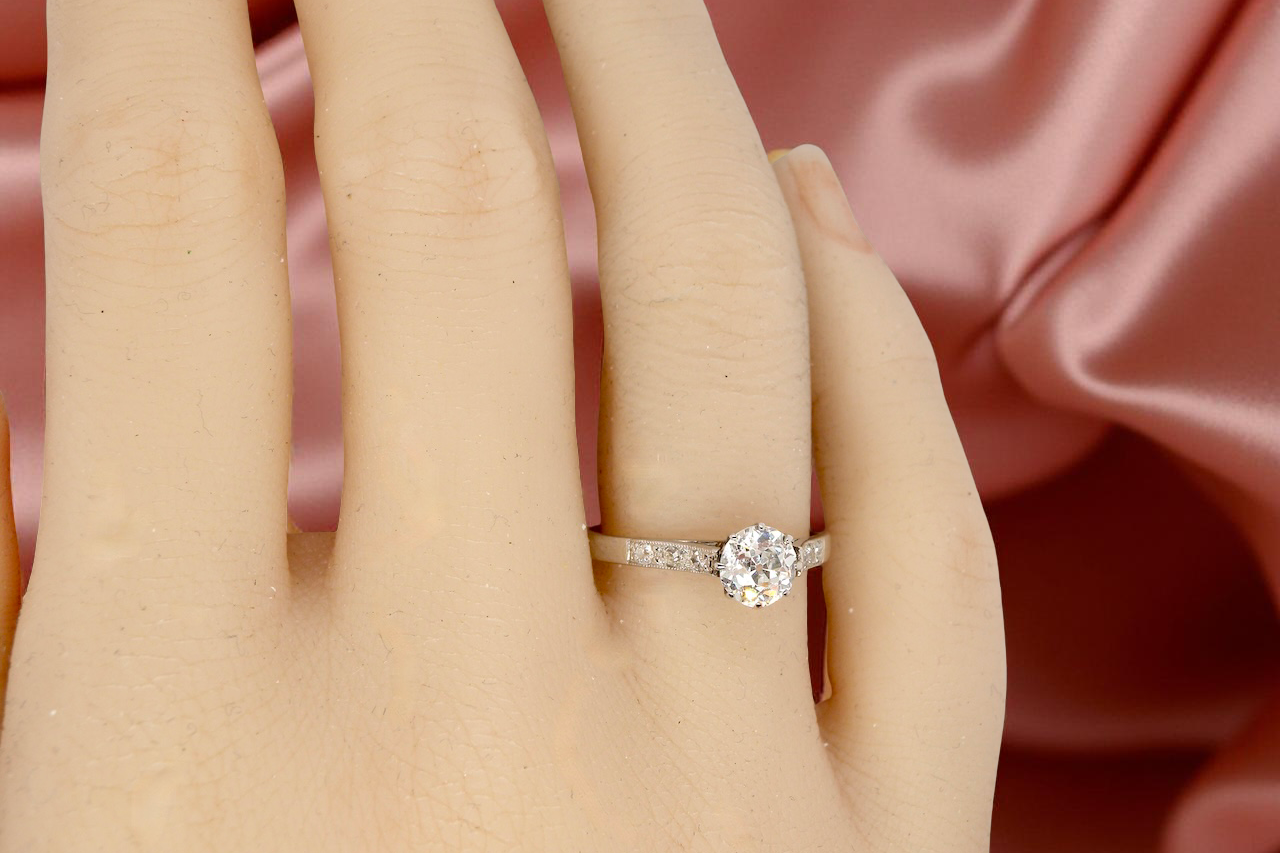 hand A fine 3/4 Carat Diamond Ring