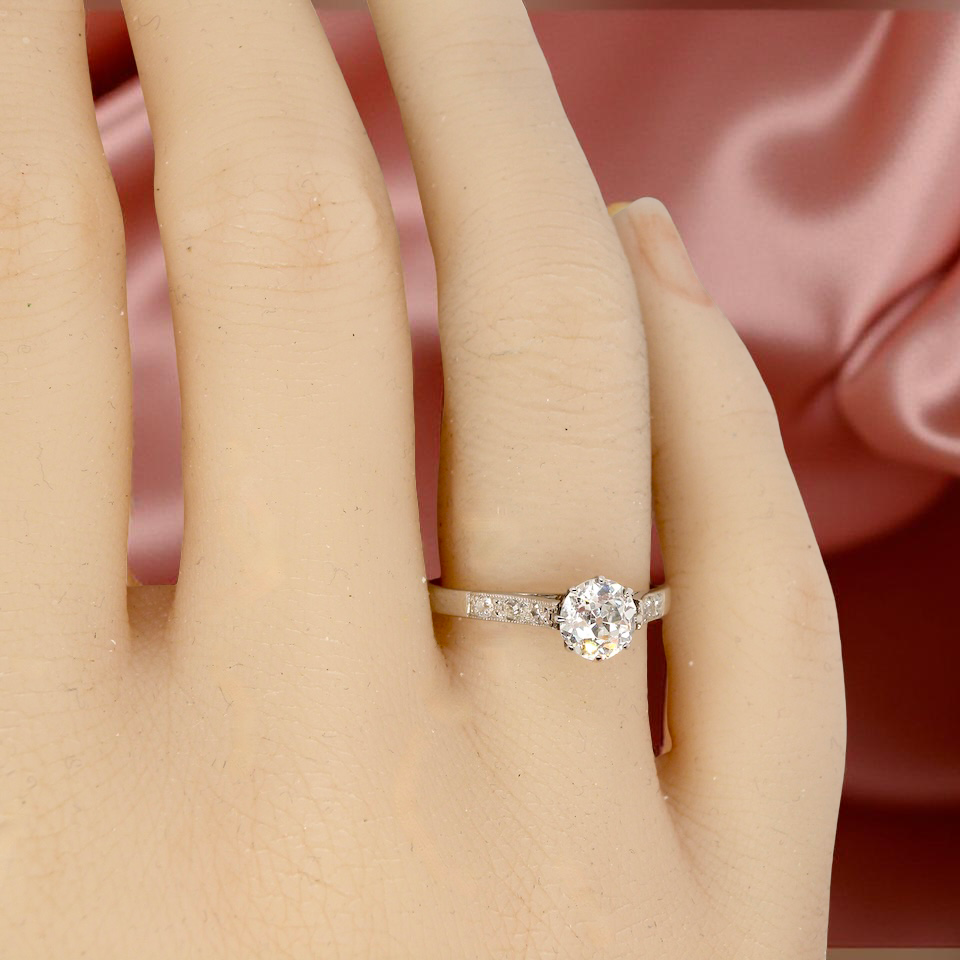 hand A fine 3/4 Carat Diamond Ring