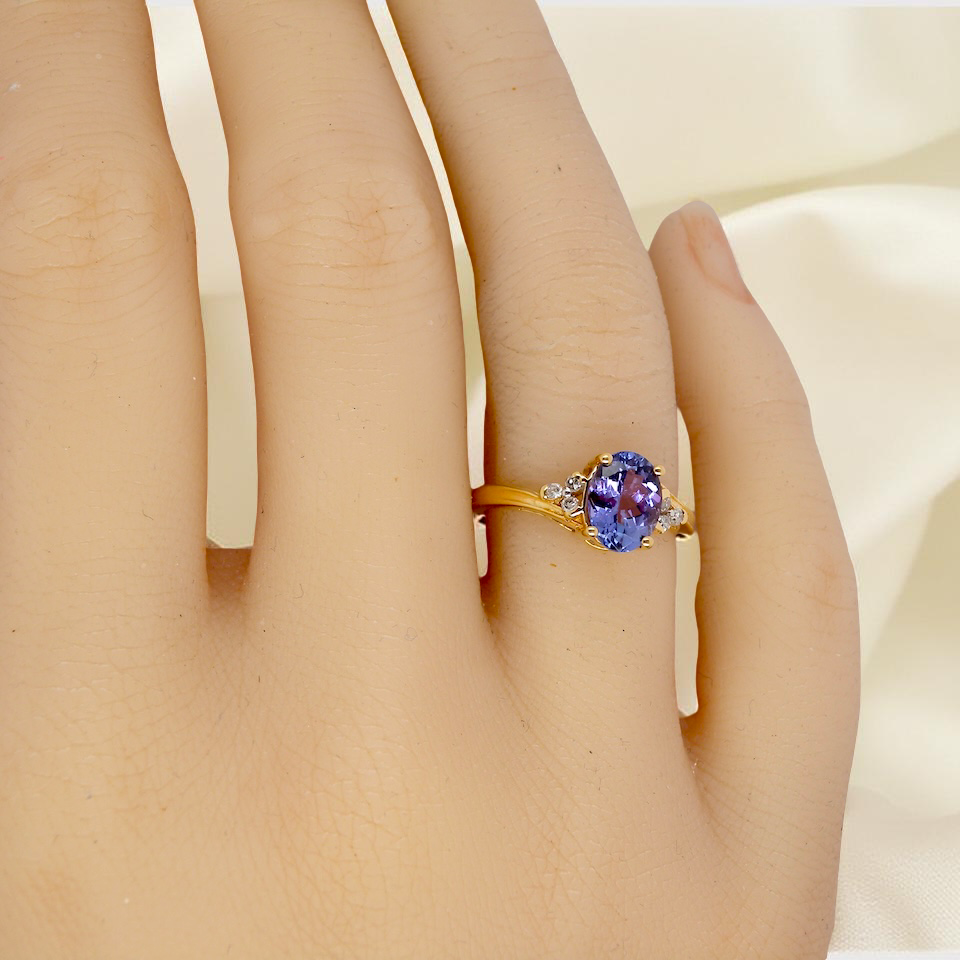 Tanzanite engagement ring