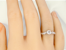 An Elegant 9 carat White Gold Diamond Solitaire Ring