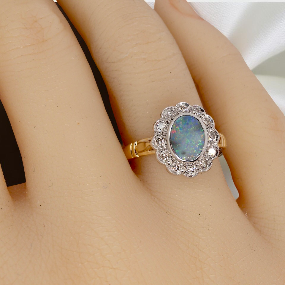 An Opal and Diamond cluster