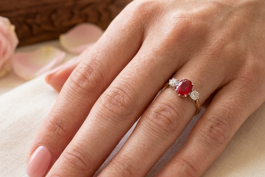 hand If orange is your favourite colour, this stunning ring is just for you! A vibrant fireglow orange opal sets this ring apart form the everyday norm!