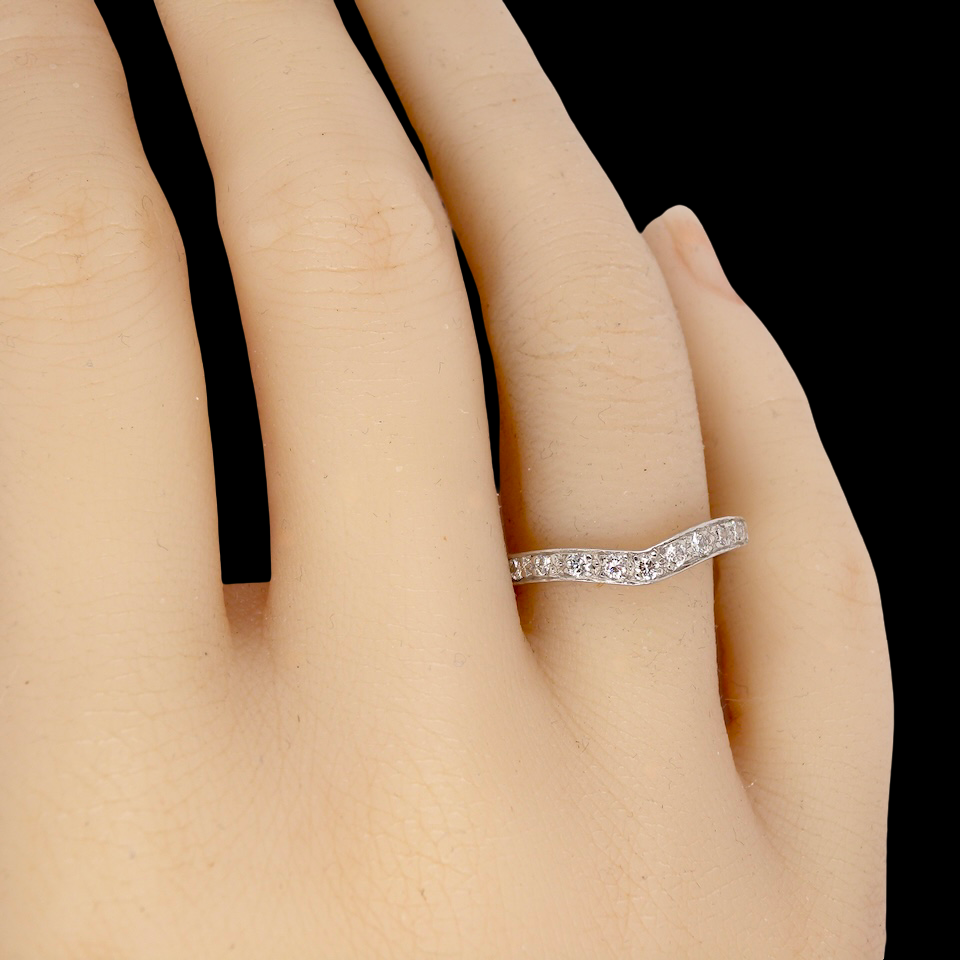 hand Wishbone Diamond Eternity Ring