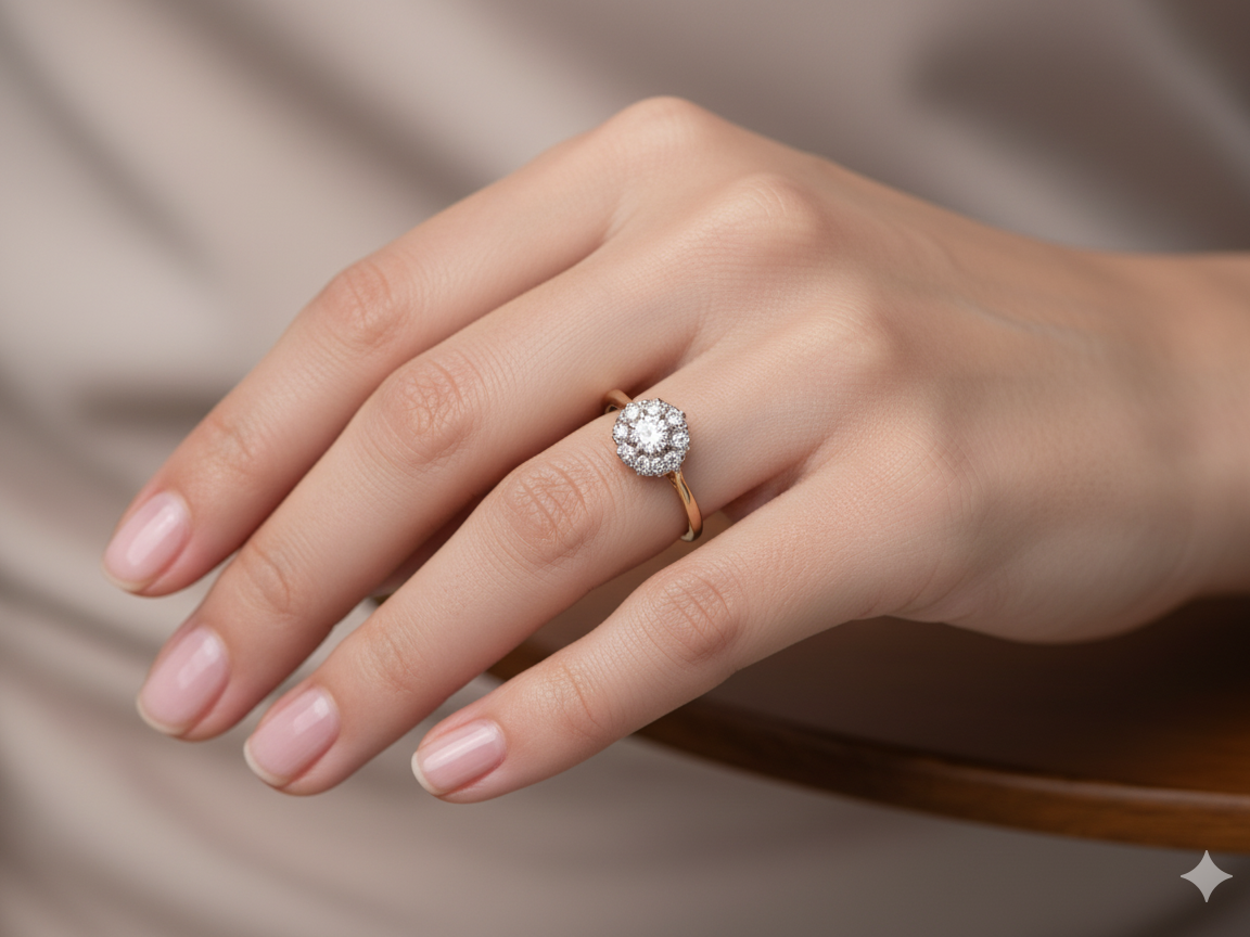 A Vintage Diamond Cluster Ring (c.1930–1940)