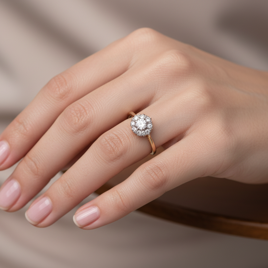A Vintage Diamond Cluster Ring (c.1930–1940)