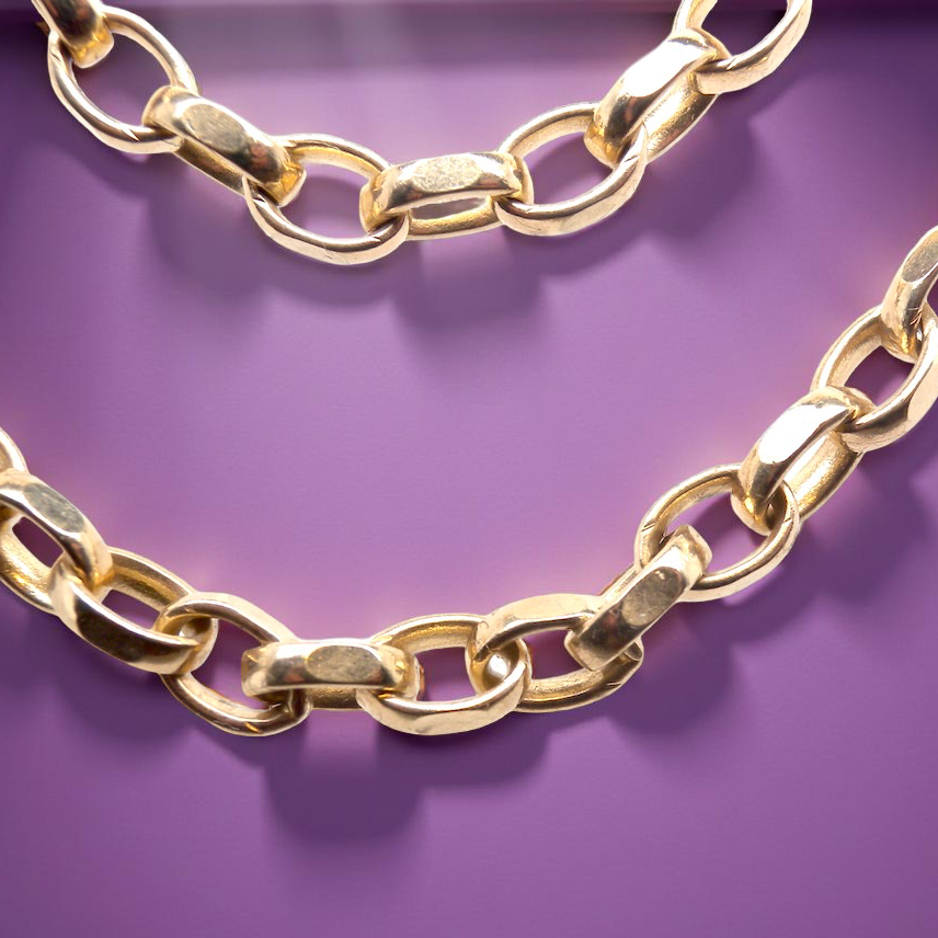 A heavy weight neck chain. Belcher style links