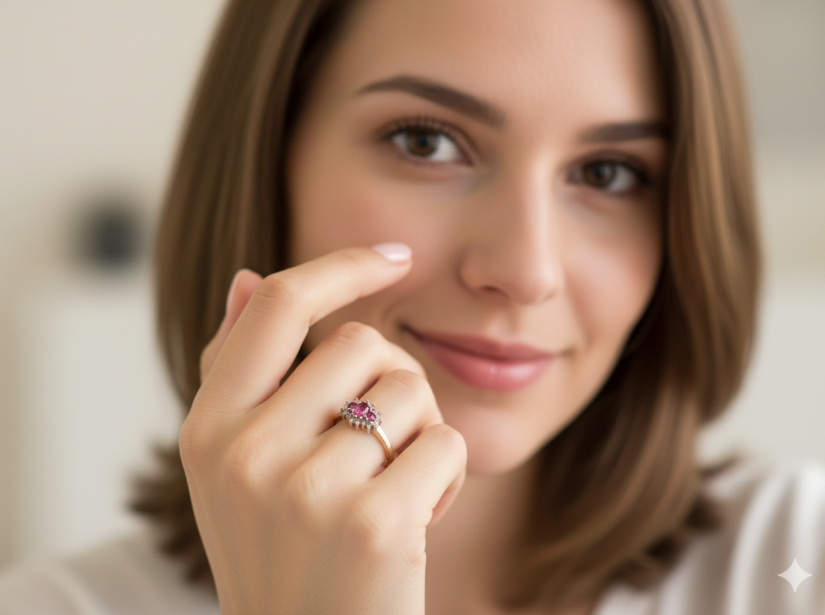 A classic Ruby & Diamond Ring