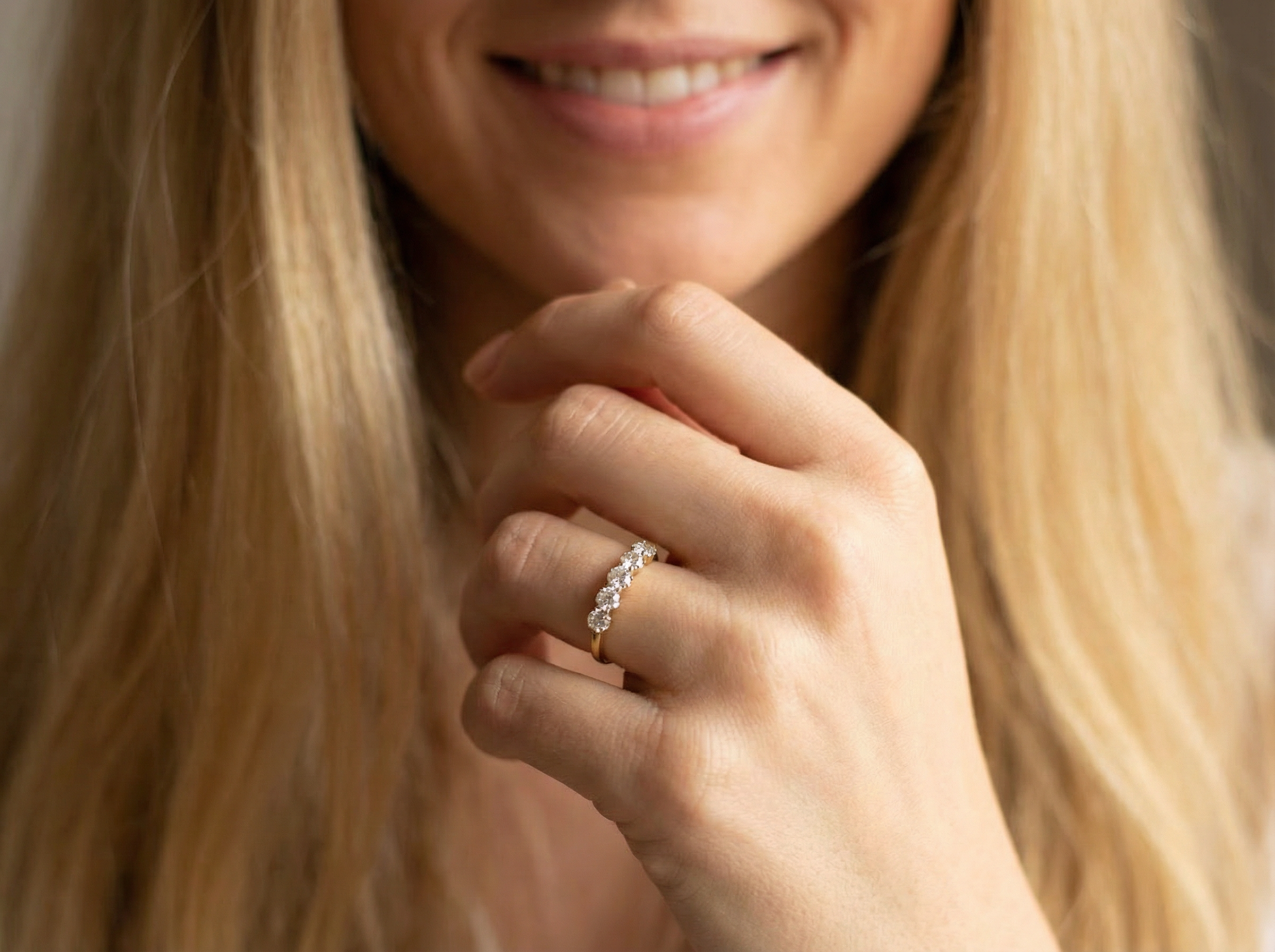 model A fabulous five stone diamond ring. Late Victorian,