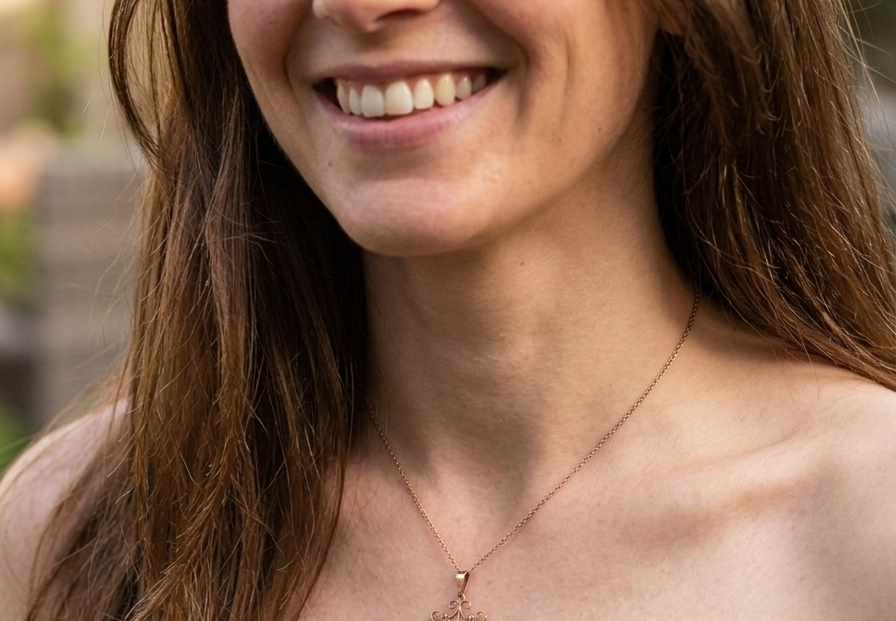 model A fine antique pendant. Victorian openwork design, this impressive pendant measures 40x30mm.