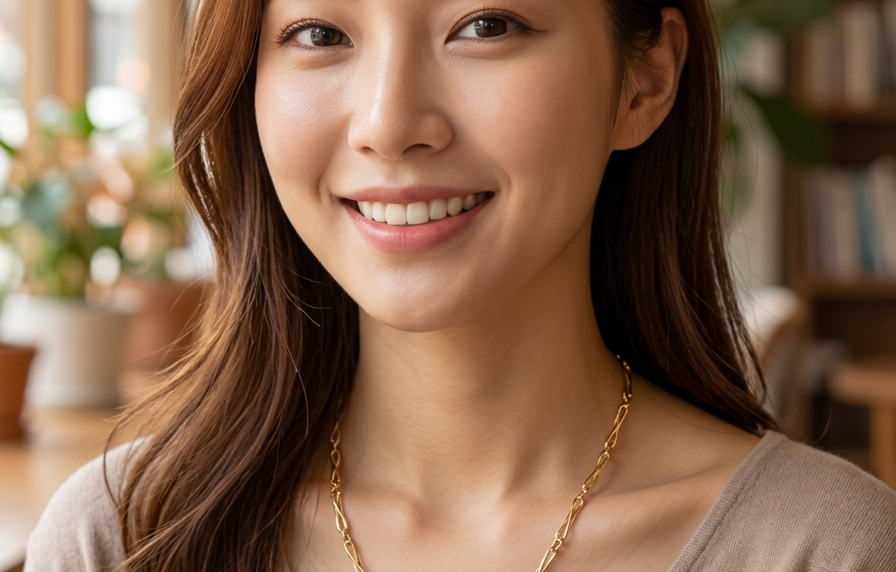 model A pretty 9 carat gold neck chain. Each link is cage like design, with a slight twist 15x4mm