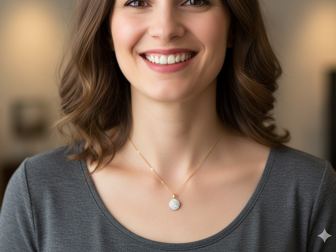 model An impressive diamond pendant, set with multiple round brilliant-cut diamonds,