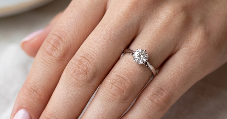 model This is the number one choice for an engagement ring, the classic solitaire.