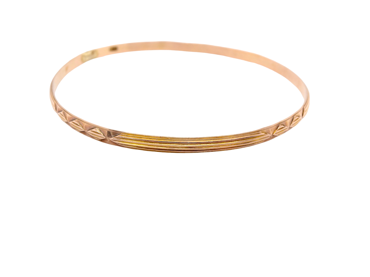 narrow gold bangle