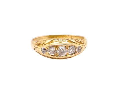 A Victorian diamond five stone ring