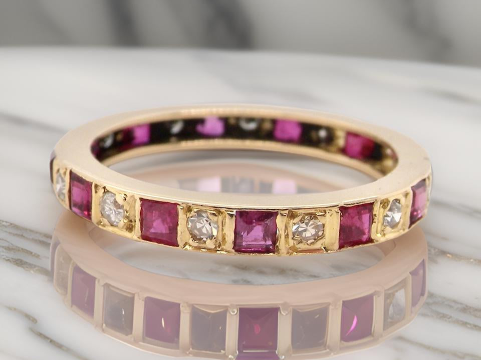 A Ruby and Diamond eternity ring