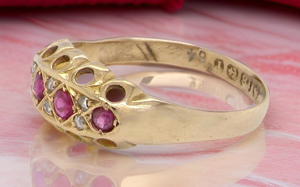 An Edwardian ruby and diamond ring