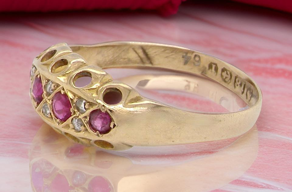 An Edwardian ruby and diamond ring