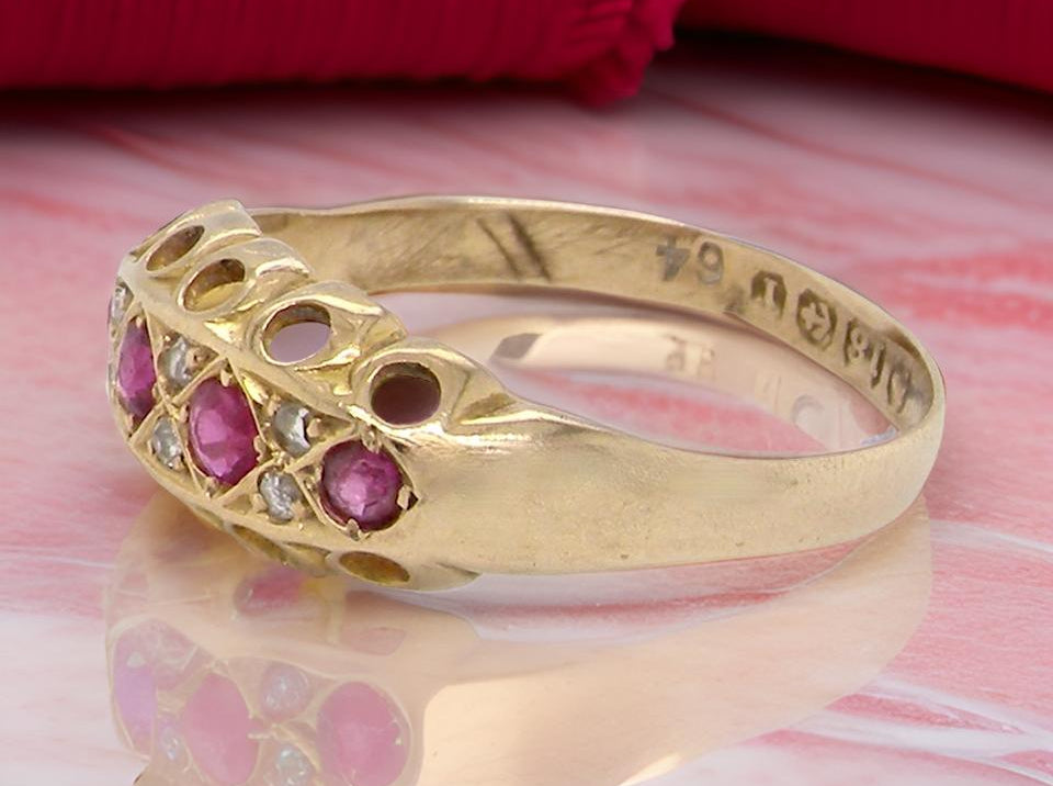 An Edwardian ruby and diamond ring