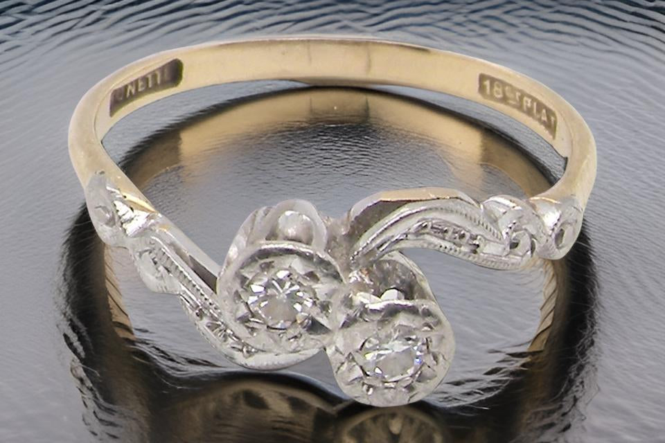 Two Stone Diamond Ring