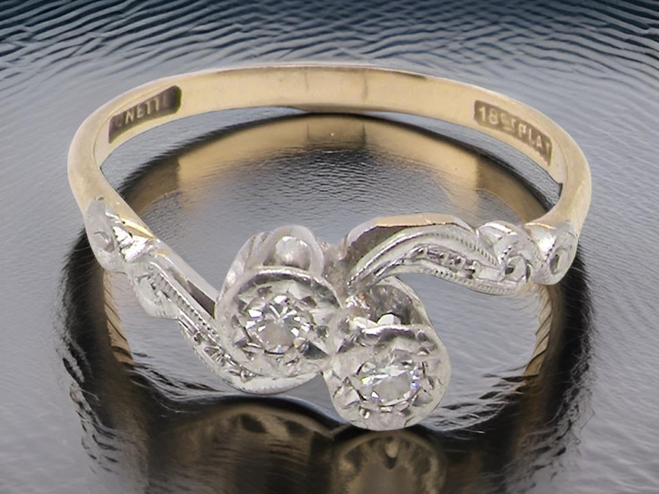Two Stone Diamond Ring