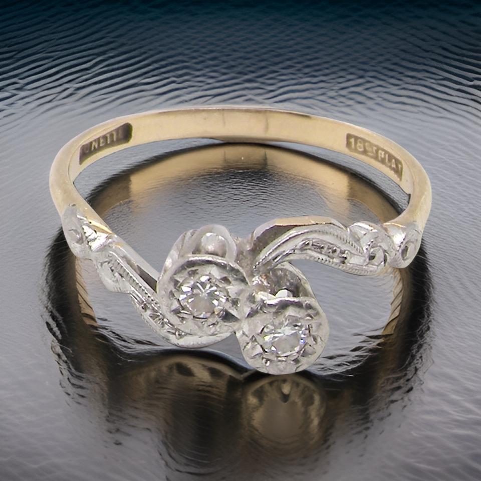 Two Stone Diamond Ring