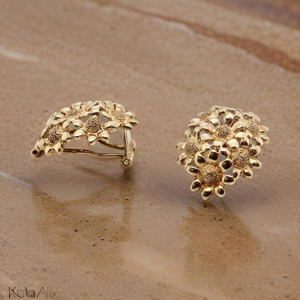 pair of vintage clip earrings