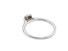 rear A 9 carat white gold Diamond halo ring