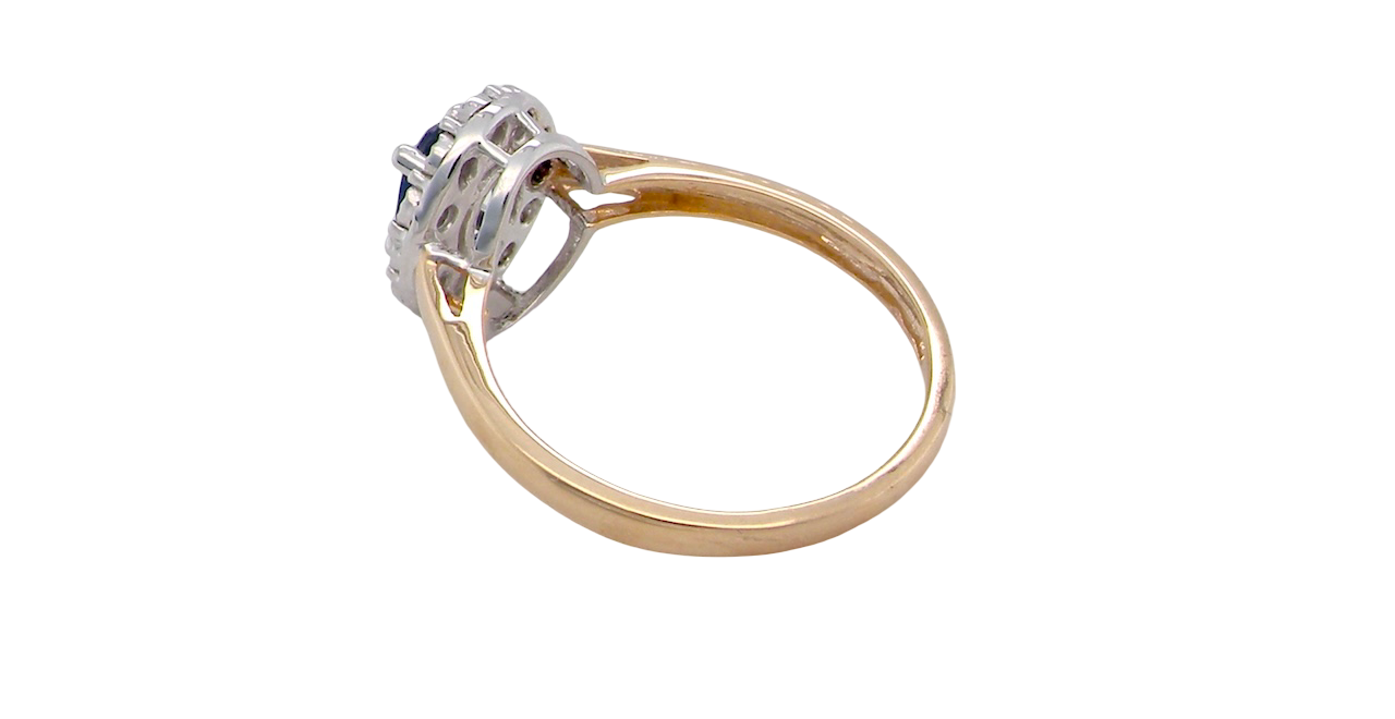 A New Sapphire & Diamond Cluster Ring