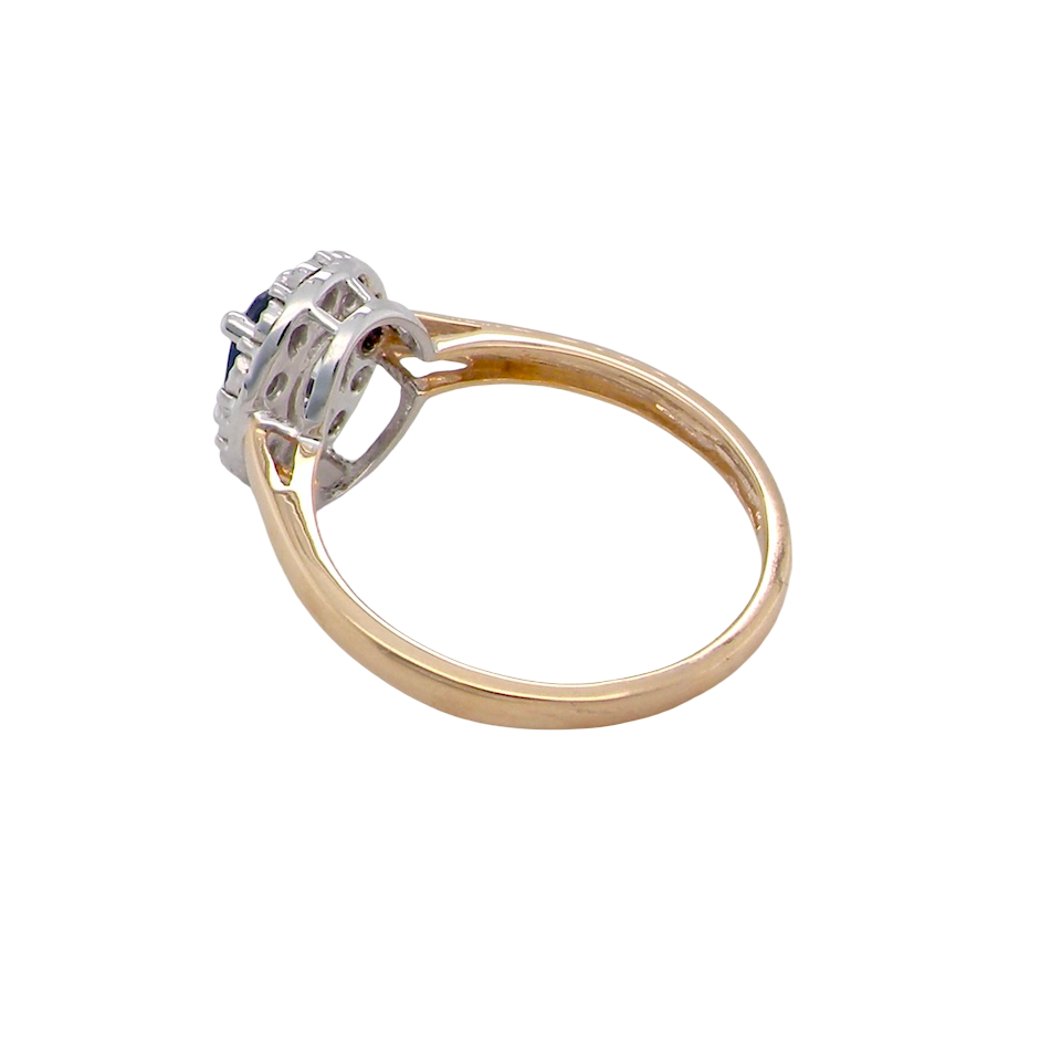 A New Sapphire & Diamond Cluster Ring