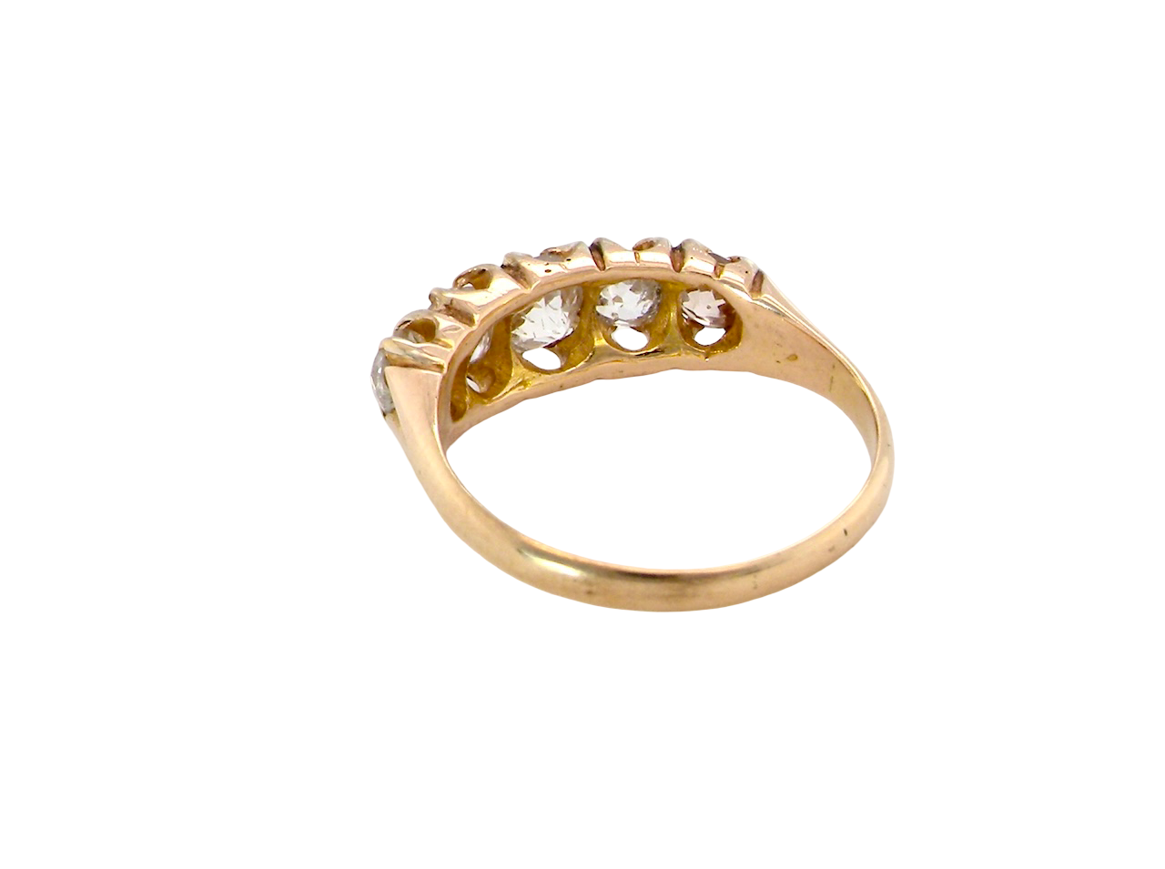 A Victorian Five-Stone Diamond Ring, Birmingham 1892