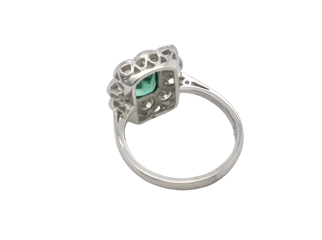 rear A fabulous Emerald and Diamond ring