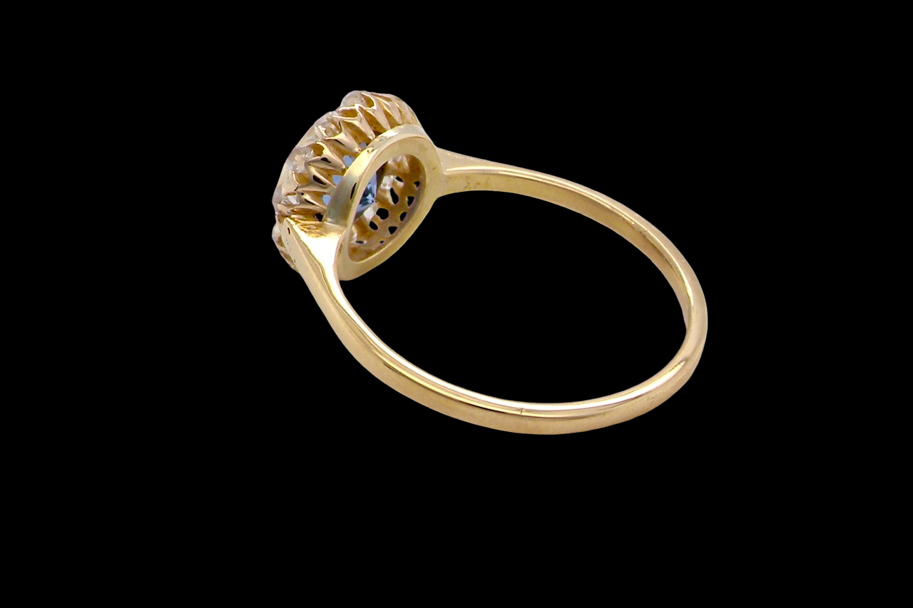 A fabulous vintage Sapphire and Diamond ring