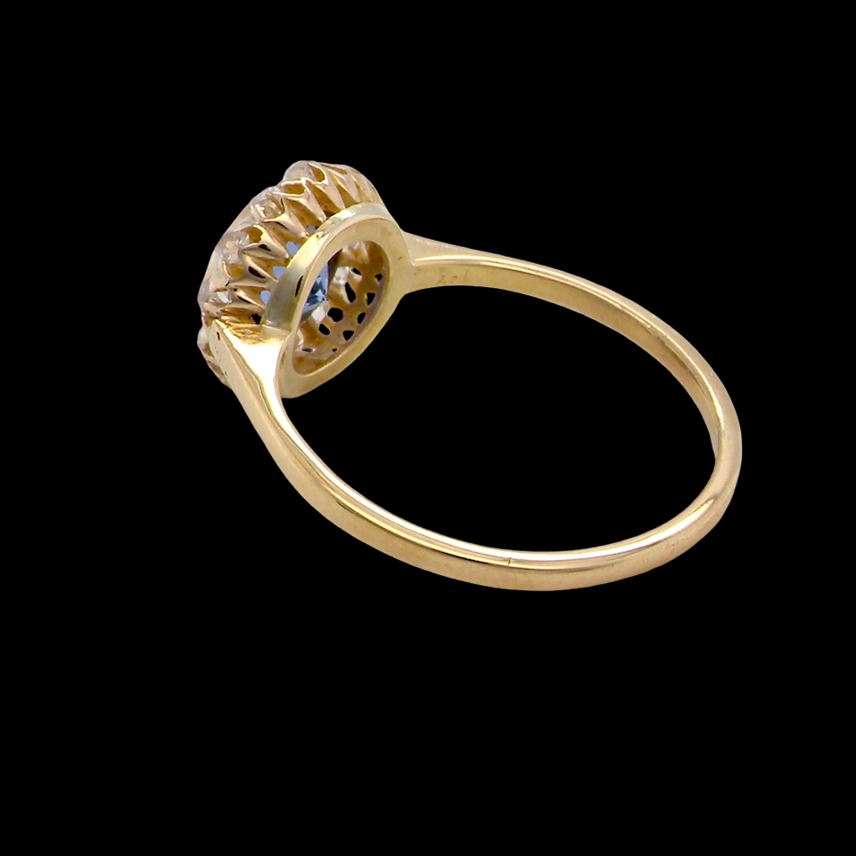 A fabulous vintage Sapphire and Diamond ring
