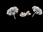 A pair of Art Deco Diamond Cluster Earrings (c.1920–1930)