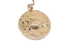 pair of round shaped earrings