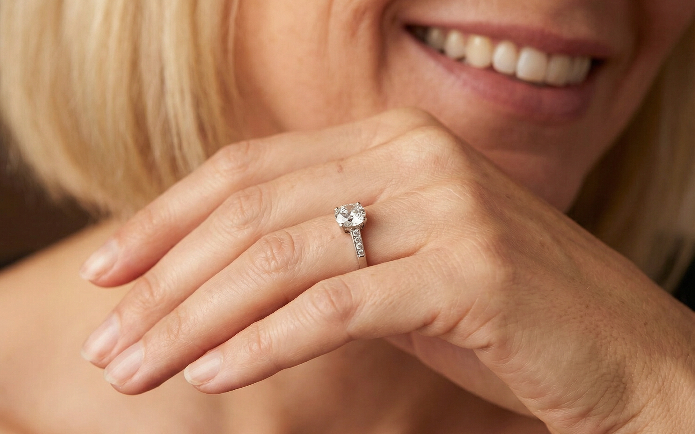she just loves this diamond ring
