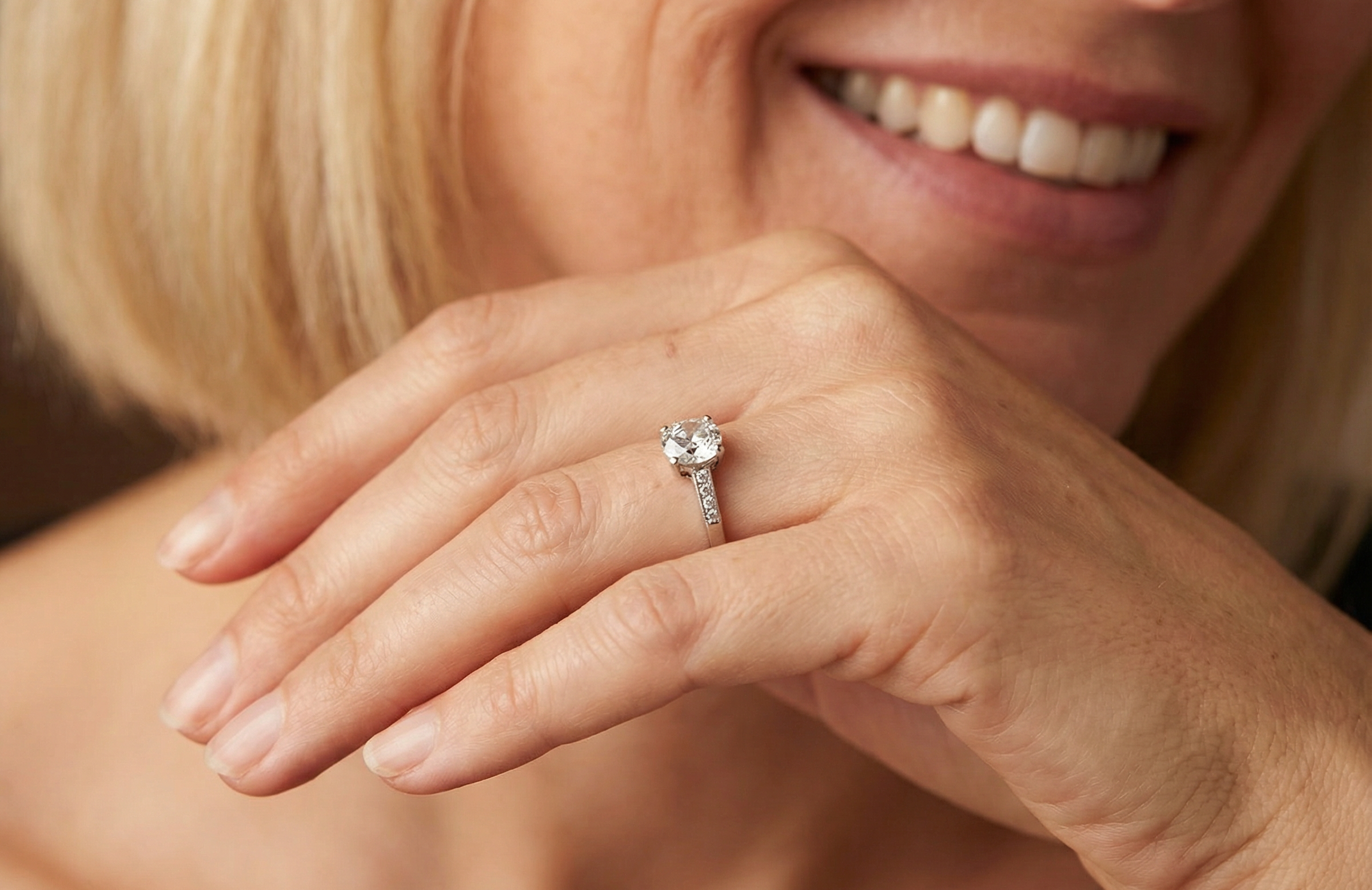 she just loves this diamond ring