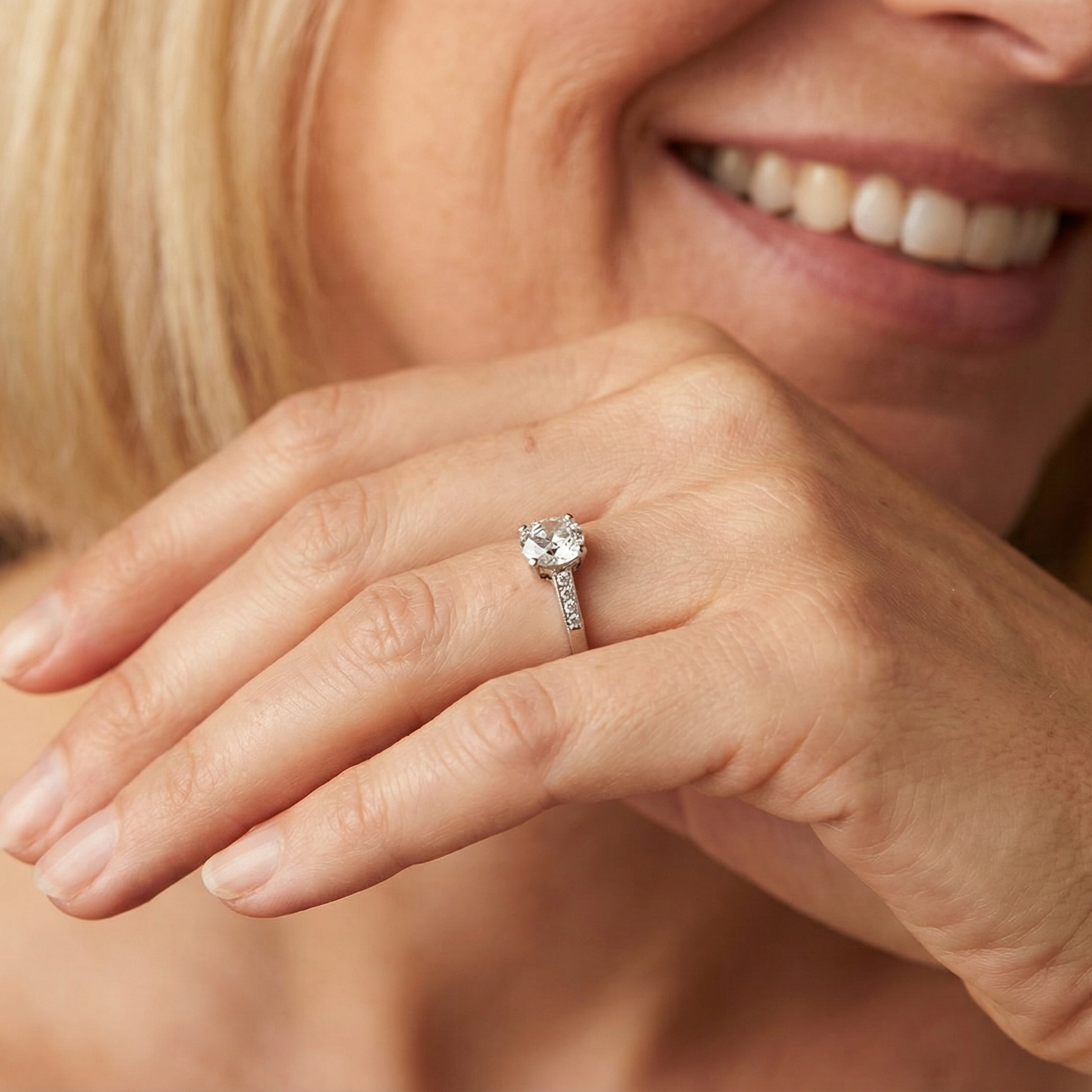 she just loves this diamond ring