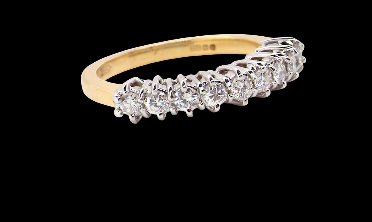A Half Hoop Diamond Eternity Ring