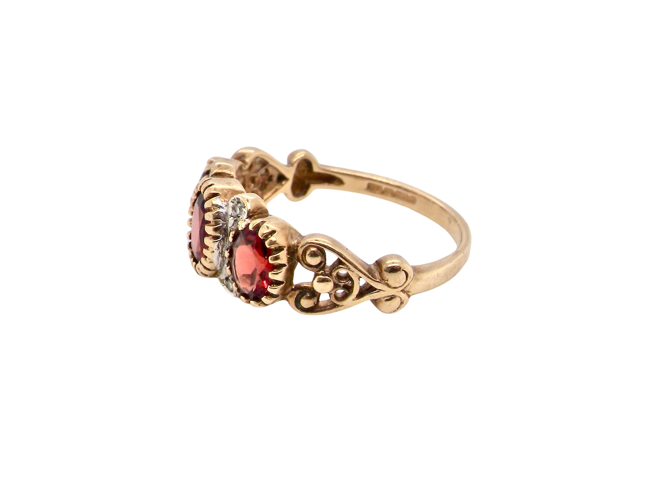 A Garnet and Diamond dress ring