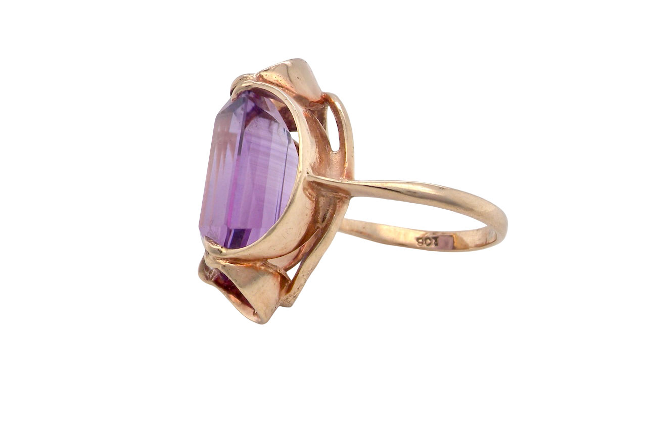 A Mid-20th Century Amethyst Dress Ring