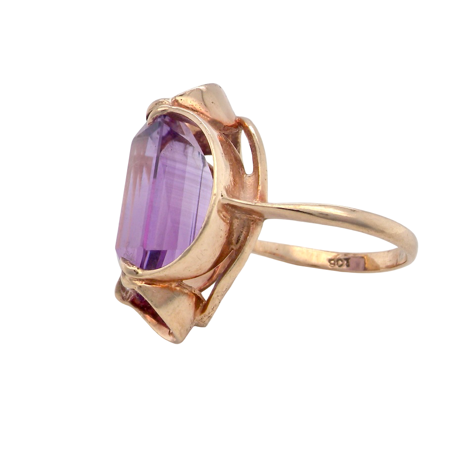A Mid-20th Century Amethyst Dress Ring